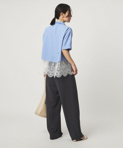 green label relaxing / グリーンレーベル リラクシング シャツ・ブラウス | 【WEB限定】＜at ease＞スソ レース ブラウス UVカット 通気性 | 詳細23