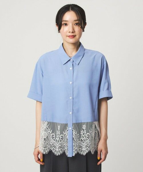 green label relaxing / グリーンレーベル リラクシング シャツ・ブラウス | 【WEB限定】＜at ease＞スソ レース ブラウス UVカット 通気性 | 詳細24