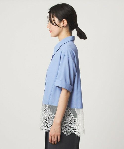 green label relaxing / グリーンレーベル リラクシング シャツ・ブラウス | 【WEB限定】＜at ease＞スソ レース ブラウス UVカット 通気性 | 詳細25