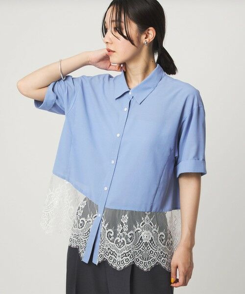 green label relaxing / グリーンレーベル リラクシング シャツ・ブラウス | 【WEB限定】＜at ease＞スソ レース ブラウス UVカット 通気性 | 詳細17