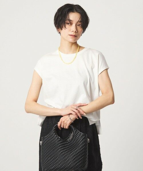 green label relaxing / グリーンレーベル リラクシング Tシャツ | フォルム Tシャツ 汗染み防止(OFF WHITE)