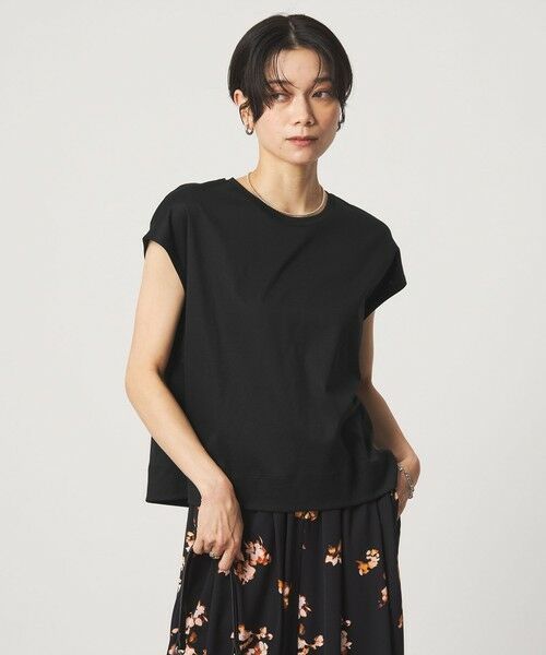 green label relaxing / グリーンレーベル リラクシング Tシャツ | フォルム Tシャツ 汗染み防止(BLACK)
