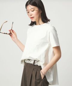 green label relaxing / グリーンレーベル リラクシング カットソー | 【WEB限定】＜at ease＞バック フレア カットソー  接触冷感 UVカット 遮熱