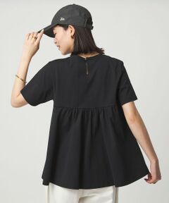 green label relaxing / グリーンレーベル リラクシング カットソー | 【WEB限定】＜at ease＞バック フレア カットソー  接触冷感 UVカット 遮熱