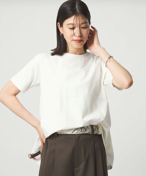 green label relaxing / グリーンレーベル リラクシング カットソー | 【WEB限定】＜at ease＞バック フレア カットソー  接触冷感 UVカット 遮熱 | 詳細1