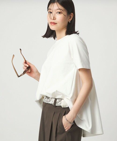 green label relaxing / グリーンレーベル リラクシング カットソー | 【WEB限定】＜at ease＞バック フレア カットソー  接触冷感 UVカット 遮熱 | 詳細2