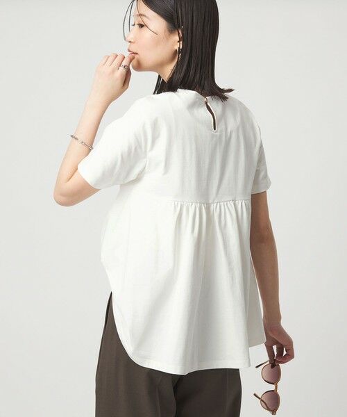 green label relaxing / グリーンレーベル リラクシング カットソー | 【WEB限定】＜at ease＞バック フレア カットソー  接触冷感 UVカット 遮熱 | 詳細3