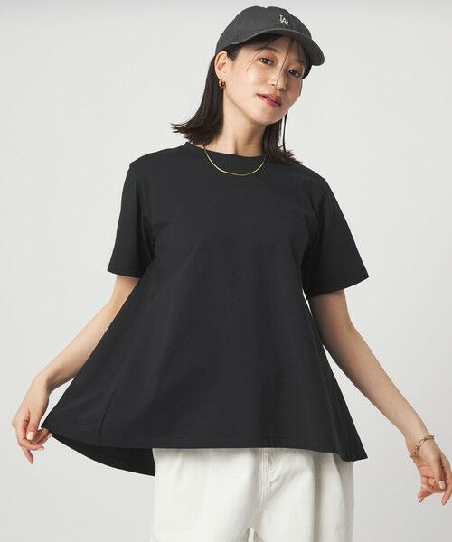 green label relaxing / グリーンレーベル リラクシング カットソー | 【WEB限定】＜at ease＞バック フレア カットソー  接触冷感 UVカット 遮熱 | 詳細6