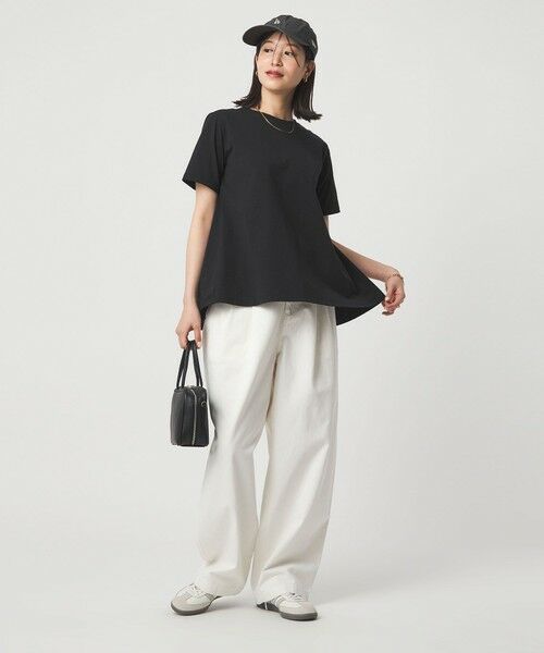 green label relaxing / グリーンレーベル リラクシング カットソー | 【WEB限定】＜at ease＞バック フレア カットソー  接触冷感 UVカット 遮熱 | 詳細8