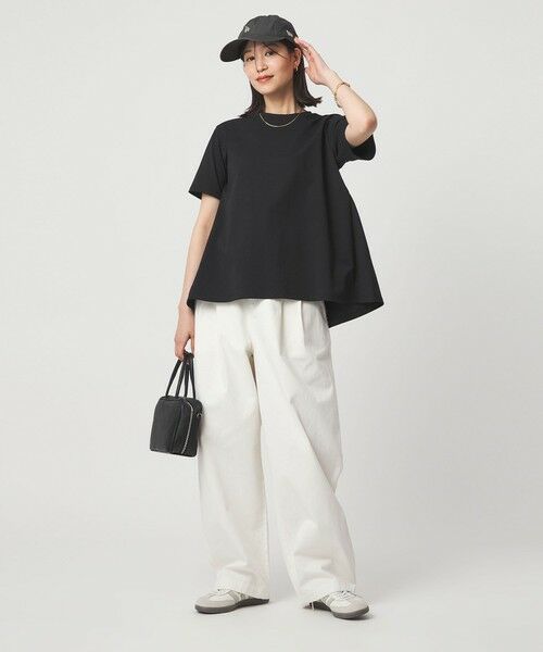green label relaxing / グリーンレーベル リラクシング カットソー | 【WEB限定】＜at ease＞バック フレア カットソー  接触冷感 UVカット 遮熱 | 詳細9