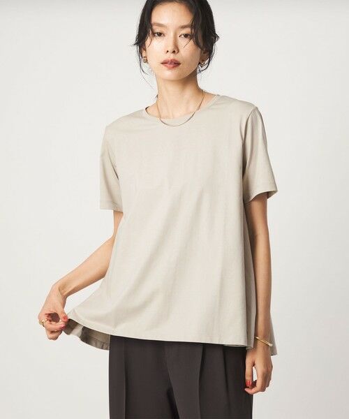 green label relaxing / グリーンレーベル リラクシング カットソー | 【WEB限定】＜at ease＞バック フレア カットソー  接触冷感 UVカット 遮熱 | 詳細13