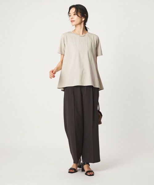 green label relaxing / グリーンレーベル リラクシング カットソー | 【WEB限定】＜at ease＞バック フレア カットソー  接触冷感 UVカット 遮熱 | 詳細15