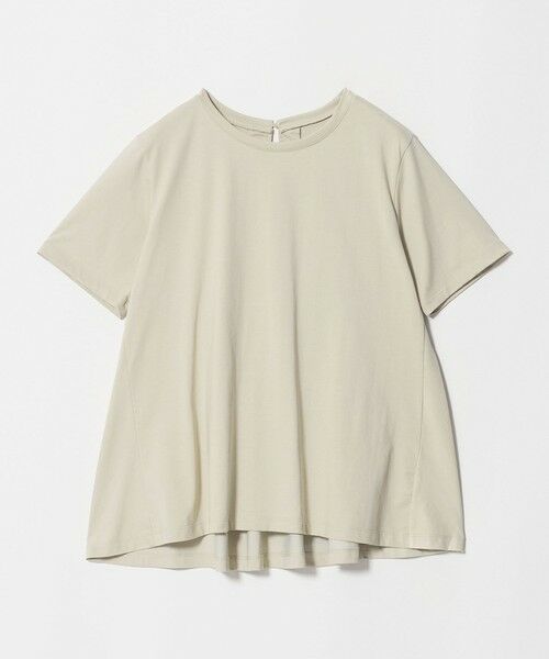 green label relaxing / グリーンレーベル リラクシング カットソー | 【WEB限定】＜at ease＞バック フレア カットソー  接触冷感 UVカット 遮熱（BEIGE）