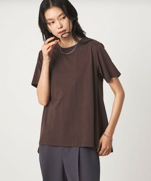 green label relaxing / グリーンレーベル リラクシング カットソー | 【WEB限定】＜at ease＞バック フレア カットソー  接触冷感 UVカット 遮熱 | 詳細18