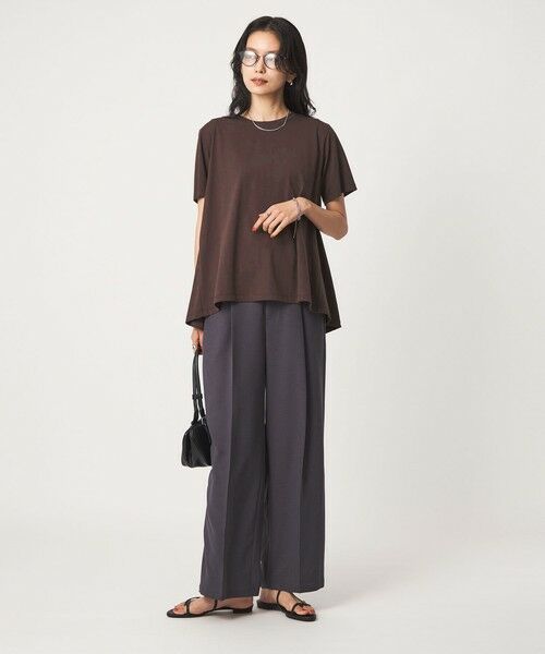 green label relaxing / グリーンレーベル リラクシング カットソー | 【WEB限定】＜at ease＞バック フレア カットソー  接触冷感 UVカット 遮熱 | 詳細21