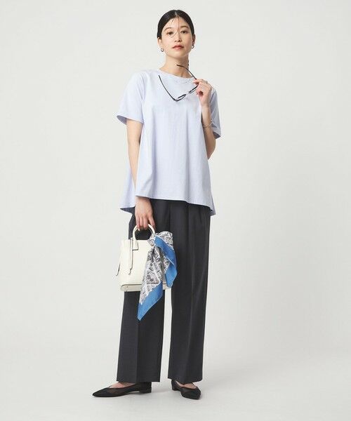 green label relaxing / グリーンレーベル リラクシング カットソー | 【WEB限定】＜at ease＞バック フレア カットソー  接触冷感 UVカット 遮熱 | 詳細22