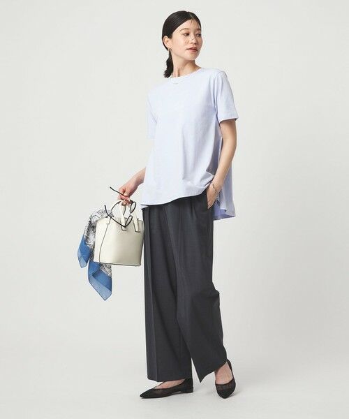 green label relaxing / グリーンレーベル リラクシング カットソー | 【WEB限定】＜at ease＞バック フレア カットソー  接触冷感 UVカット 遮熱 | 詳細24