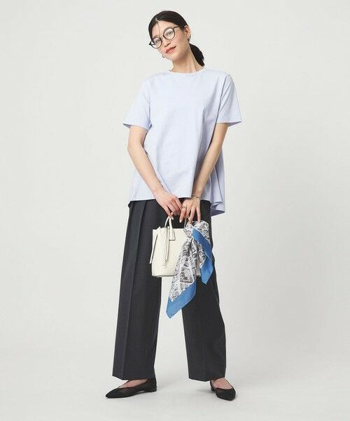 green label relaxing / グリーンレーベル リラクシング カットソー | 【WEB限定】＜at ease＞バック フレア カットソー  接触冷感 UVカット 遮熱 | 詳細25