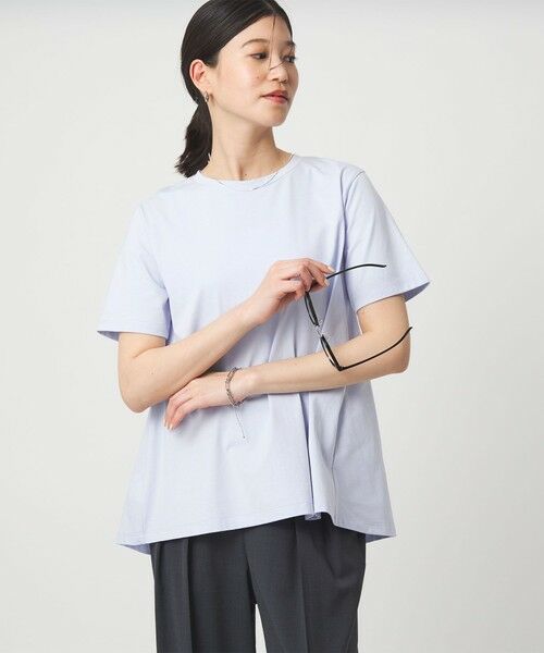 green label relaxing / グリーンレーベル リラクシング カットソー | 【WEB限定】＜at ease＞バック フレア カットソー  接触冷感 UVカット 遮熱 | 詳細19