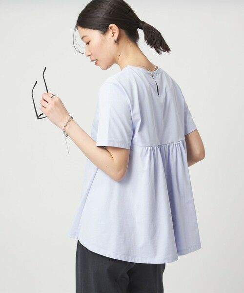 green label relaxing / グリーンレーベル リラクシング カットソー | 【WEB限定】＜at ease＞バック フレア カットソー  接触冷感 UVカット 遮熱 | 詳細20