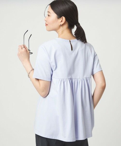 green label relaxing / グリーンレーベル リラクシング カットソー | 【WEB限定】＜at ease＞バック フレア カットソー  接触冷感 UVカット 遮熱 | 詳細21