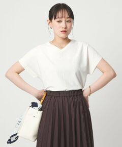 green label relaxing / グリーンレーベル リラクシング ニット・セーター | Vネック プルオーバー ニット ウォッシャブル 接触冷感 UVカット