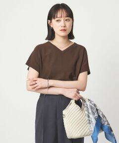 green label relaxing / グリーンレーベル リラクシング ニット・セーター | Vネック プルオーバー ニット ウォッシャブル 接触冷感 UVカット