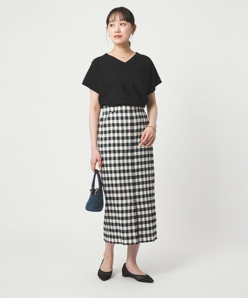 green label relaxing / グリーンレーベル リラクシング ニット・セーター | Vネック プルオーバー ニット ウォッシャブル 接触冷感 UVカット | 詳細8