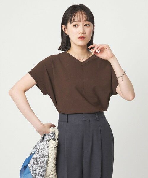 green label relaxing / グリーンレーベル リラクシング ニット・セーター | Vネック プルオーバー ニット ウォッシャブル 接触冷感 UVカット | 詳細10