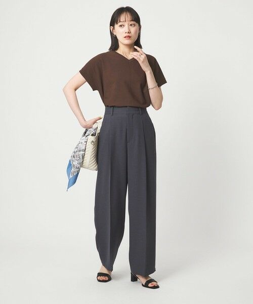 green label relaxing / グリーンレーベル リラクシング ニット・セーター | Vネック プルオーバー ニット ウォッシャブル 接触冷感 UVカット | 詳細12