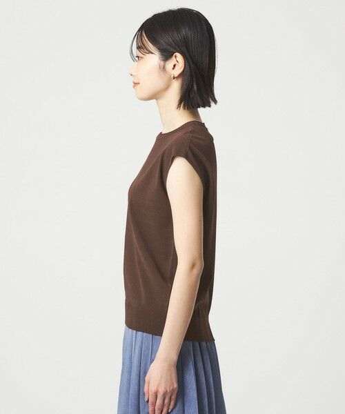 green label relaxing / グリーンレーベル リラクシング ニット・セーター | フレンチスリーブ ニット ウォッシャブル 接触冷感 UVカット | 詳細15