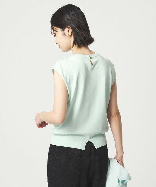 green label relaxing / グリーンレーベル リラクシング ニット・セーター | フレンチスリーブ ニット ウォッシャブル 接触冷感 UVカット | 詳細27