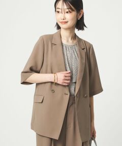 green label relaxing / グリーンレーベル リラクシング テーラードジャケット | エアシカル ハーフスリーブ ジャケット  マシンウォッシャブル 接触冷感 通気性