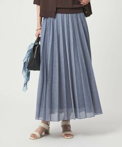 green label relaxing / グリーンレーベル リラクシング ロング・マキシ丈スカート | アキハ プリーツ スカート