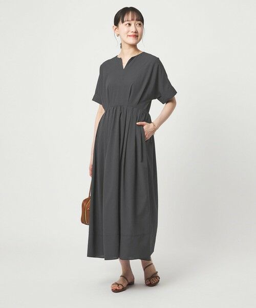 green label relaxing / グリーンレーベル リラクシング ロング・マキシ丈ワンピース | Breeze Cool ワンピース マシンウォッシャブル 通気性 UVカット | 詳細4