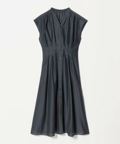 green label relaxing / グリーンレーベル リラクシング ロング・マキシ丈ワンピース | シアー タック フレア フレンチスリーブ ワンピース