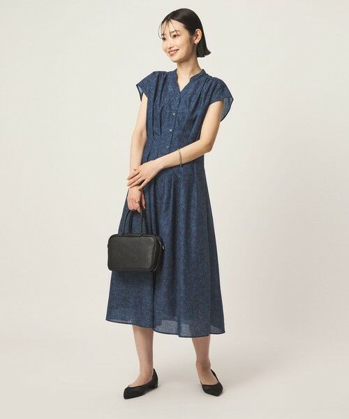 green label relaxing / グリーンレーベル リラクシング ロング・マキシ丈ワンピース | シアー タック フレア フレンチスリーブ ワンピース | 詳細29