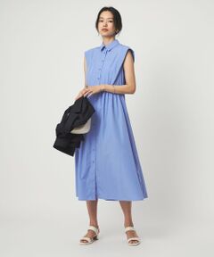 green label relaxing / グリーンレーベル リラクシング ロング・マキシ丈ワンピース | エリキリカエ フレンチスリーブ ワンピース