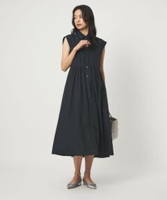 green label relaxing / グリーンレーベル リラクシング ロング・マキシ丈ワンピース | エリキリカエ フレンチスリーブ ワンピース