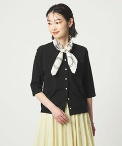 green label relaxing / グリーンレーベル リラクシング カーディガン・ボレロ | ハーフスリーブ ニット カーディガン ウォッシャブル 接触冷感 UVカット