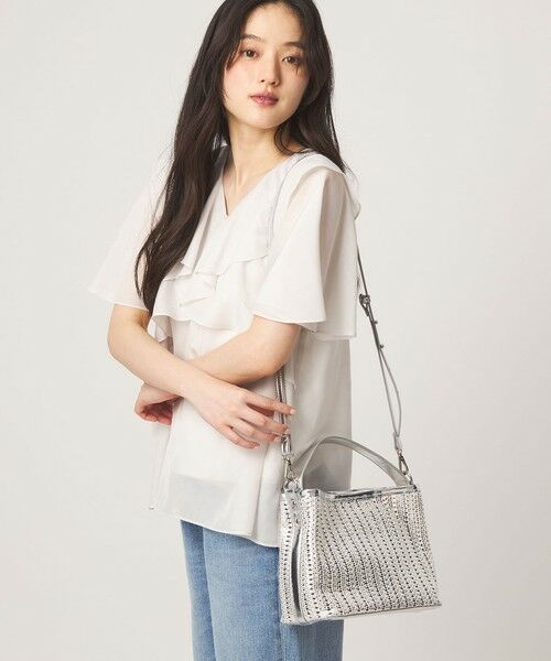 green label relaxing / グリーンレーベル リラクシング ショルダーバッグ | メッシュワンハンドルバッグ（SILVER）