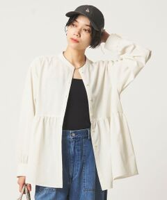 green label relaxing / グリーンレーベル リラクシング シャツ・ブラウス | ［size SHORTあり］ペプラム ブラウス マシンウォッシャブル 吸水速乾 通気性 UVカット