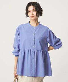 green label relaxing / グリーンレーベル リラクシング シャツ・ブラウス | ［size SHORTあり］ペプラム ブラウス マシンウォッシャブル 吸水速乾 通気性 UVカット