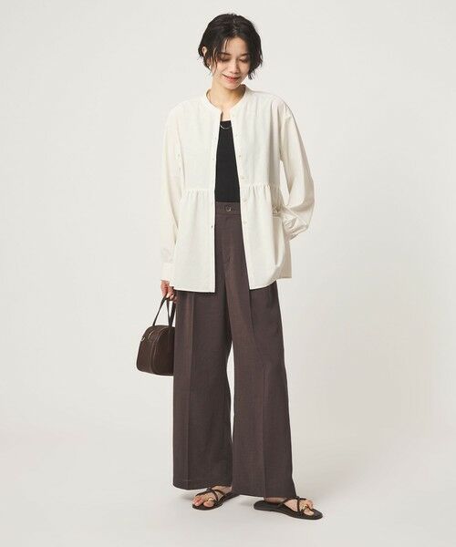 green label relaxing / グリーンレーベル リラクシング シャツ・ブラウス | ［size SHORTあり］ペプラム ブラウス マシンウォッシャブル 吸水速乾 通気性 UVカット | 詳細5