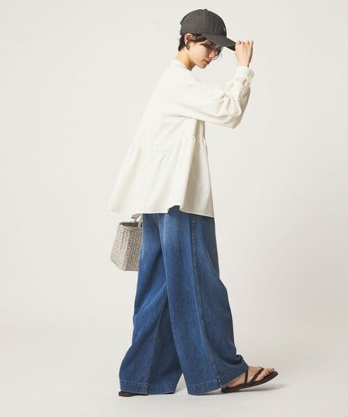 green label relaxing / グリーンレーベル リラクシング シャツ・ブラウス | ［size SHORTあり］ペプラム ブラウス マシンウォッシャブル 吸水速乾 通気性 UVカット | 詳細9