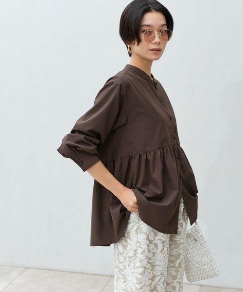green label relaxing / グリーンレーベル リラクシング シャツ・ブラウス | ［size SHORTあり］ペプラム ブラウス UVカット 通気性 吸水速乾 | 詳細8