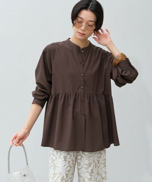 green label relaxing / グリーンレーベル リラクシング シャツ・ブラウス | ［size SHORTあり］ペプラム ブラウス UVカット 通気性 吸水速乾 | 詳細9