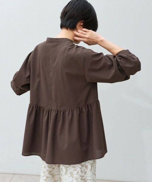 green label relaxing / グリーンレーベル リラクシング シャツ・ブラウス | ［size SHORTあり］ペプラム ブラウス UVカット 通気性 吸水速乾 | 詳細10