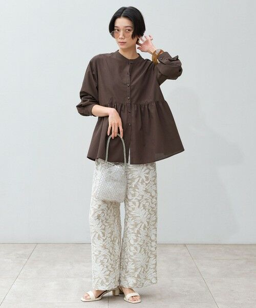 green label relaxing / グリーンレーベル リラクシング シャツ・ブラウス | ［size SHORTあり］ペプラム ブラウス UVカット 通気性 吸水速乾 | 詳細11