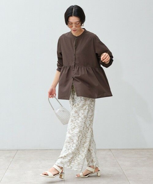 green label relaxing / グリーンレーベル リラクシング シャツ・ブラウス | ［size SHORTあり］ペプラム ブラウス UVカット 通気性 吸水速乾 | 詳細12